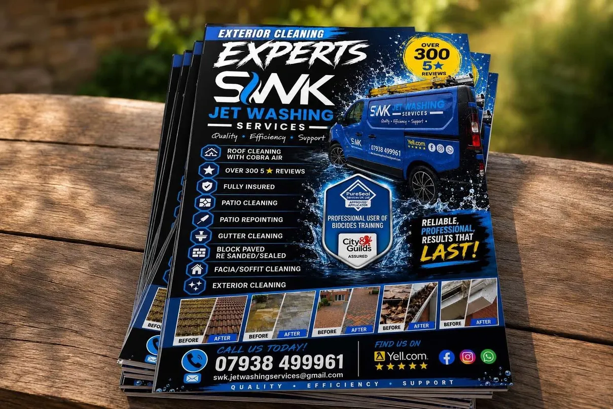 SWK Jet Washing Services flyers