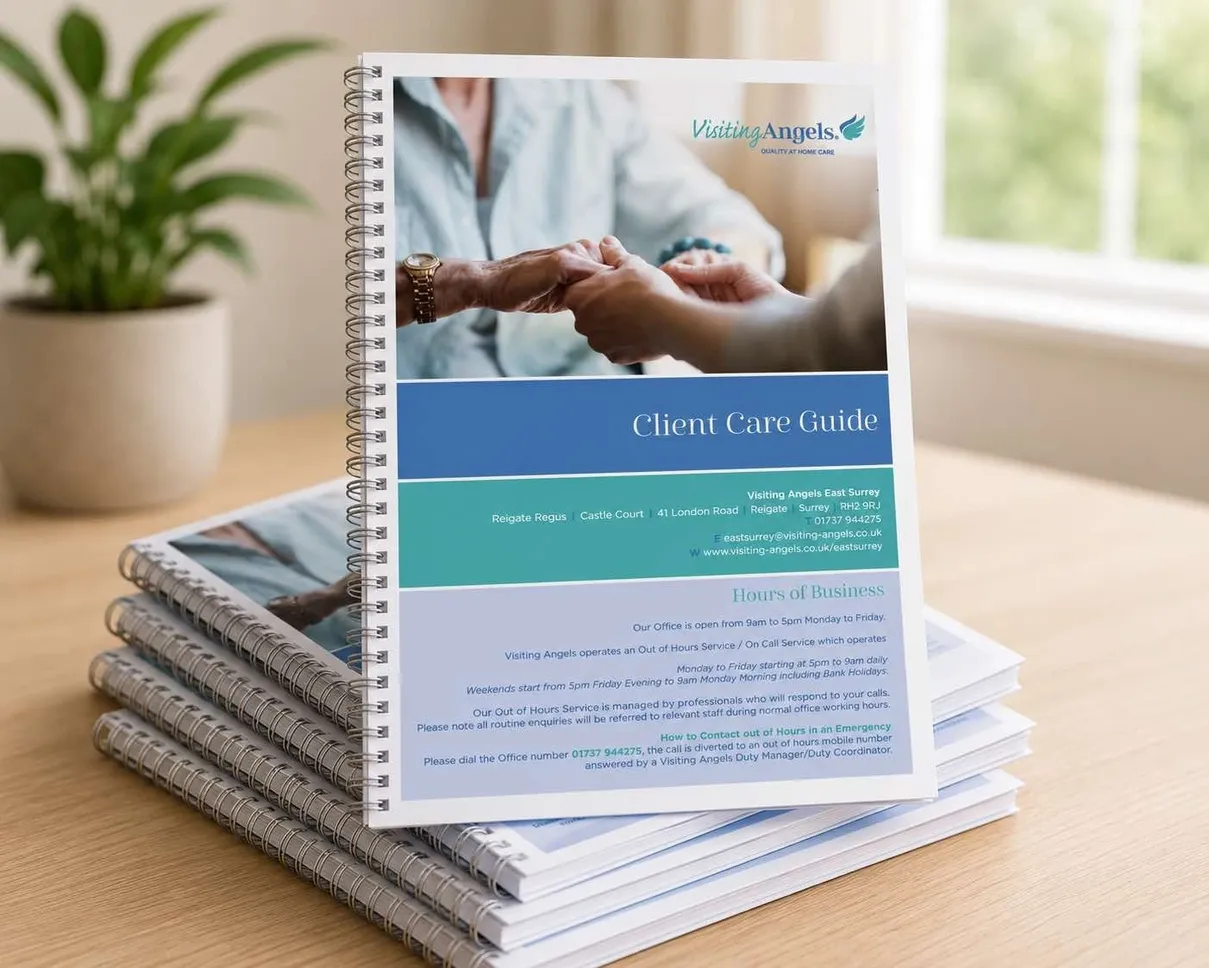 Visiting Angels Client Care Guide booklet