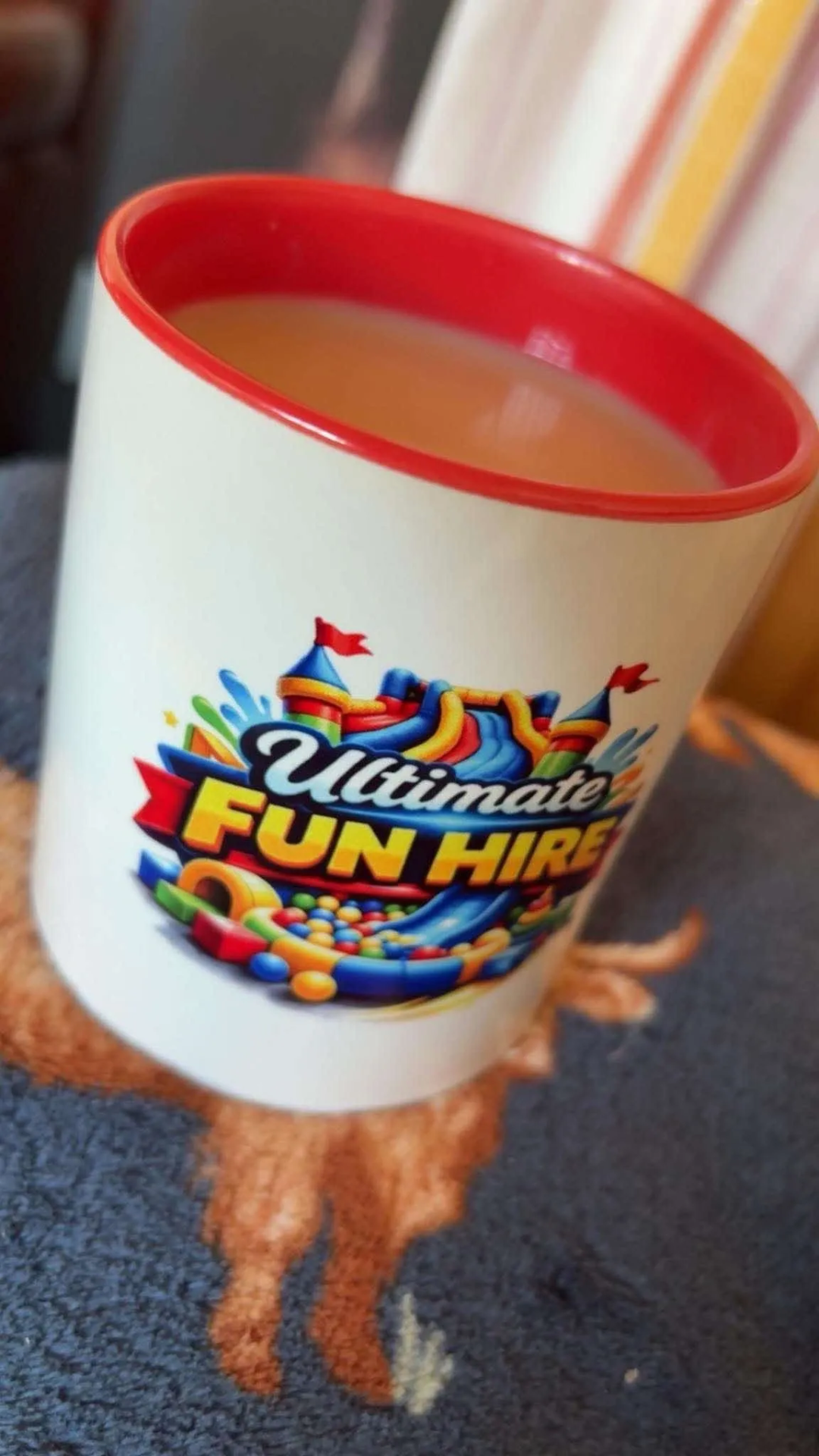 Ultimate Fun Hire branded mug