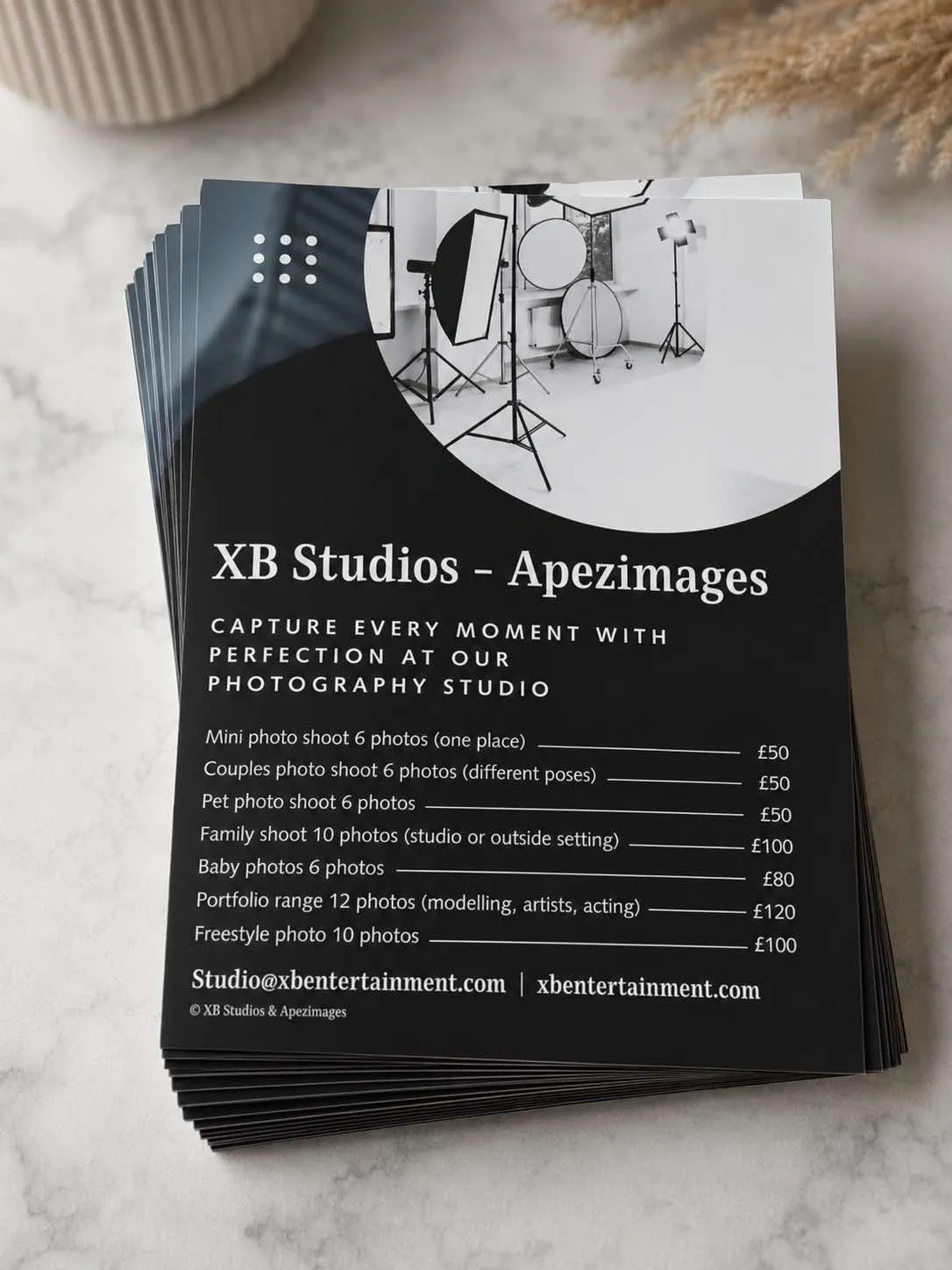 XB Studios — Apezimages photography flyers